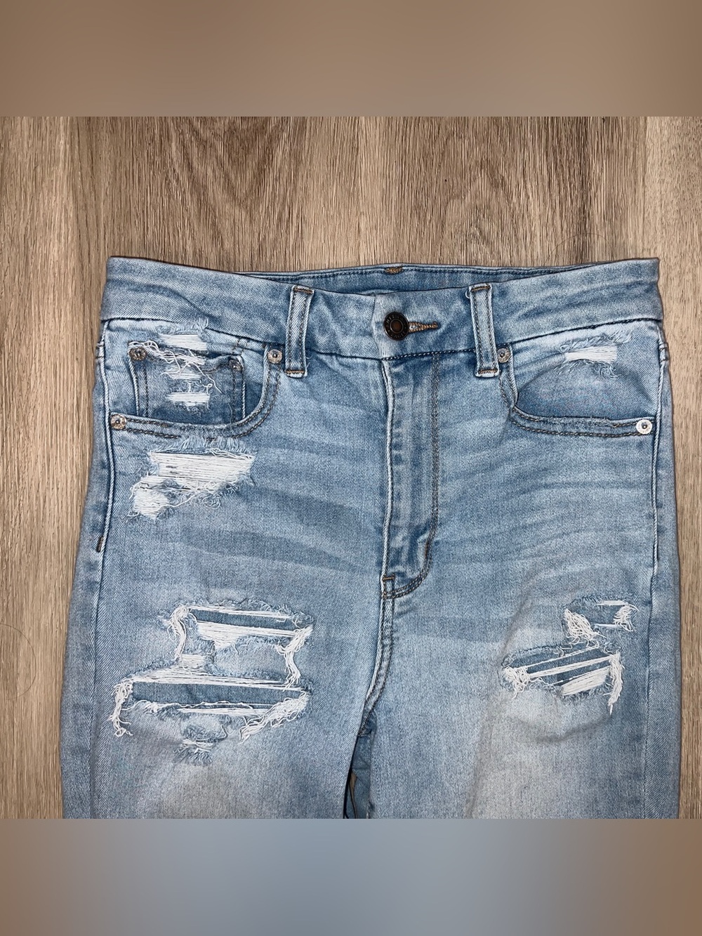 American Eagle Super Hi-Rise Curvy Jegging Jeans Next Level Stretch Size 6 - Picture 7 of 11